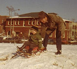 Dad and Jamie at Marion Park, 1966
